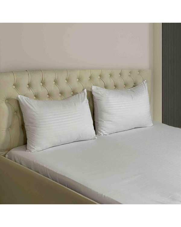 ست ملحفه و روبالشی دو نفره 3 تکه طوسی روشن مانیکا هوم Monica Home مدل parallel plus