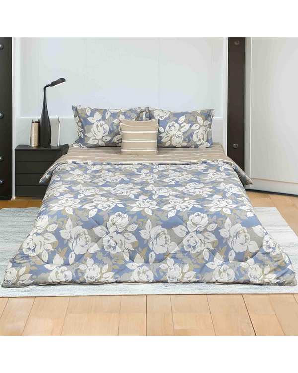سرویس خواب دو نفره 6 تکه آبی روشن مانیکا هوم Monica Home مدل لوتوس