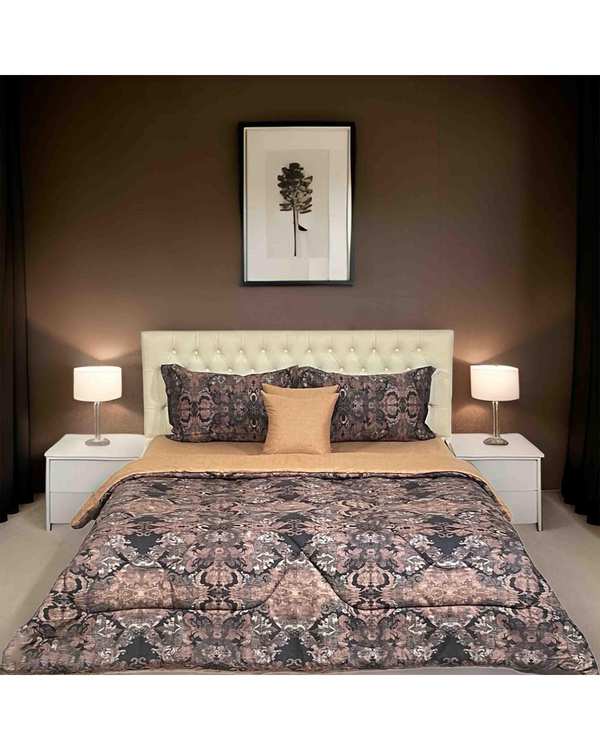 سرویس خواب دو نفره ۶ تکه قهوه ای مانیکا هوم Monica Home مدل مرینا