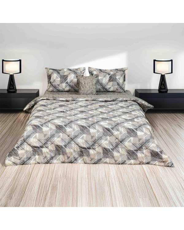 سرویس خواب دو نفره 6 تکه خاکستری مانیکا هوم Monica Home مدل کاتیا catiya