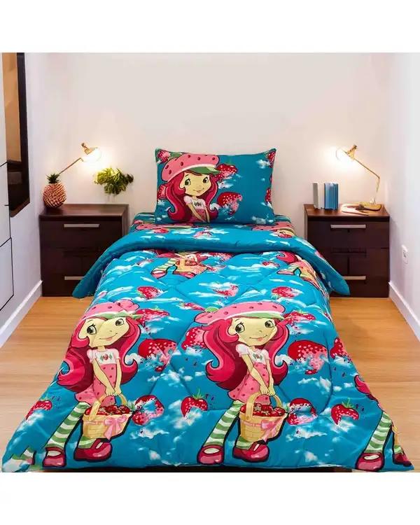 سرویس خواب یک نفره 3 تکه مانیکا هوم Monica Home میکرو پلاس مدل دختر توت فرنگی