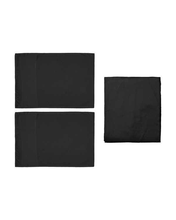 سرویس ملحفه دو نفره 3 تکه مشکی مانیکا هوم Monica Home میکروپلاس مدل SIMPLE