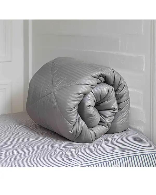 لحاف هتلی دو نفره طوسی مانیکا هوم Monica Home مدل parallel plus سایز 230×200 سانتی متر