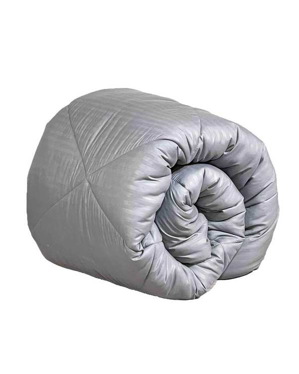 لحاف هتلی دو نفره نقره ای مانیکا هوم Monica Home مدل parallel plus سایز 230×200 سانتی متر