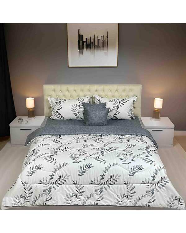 سرویس خواب یک نفره 4 تکه طوسی مانیکا هوم Monica Home مدل سوفی sofi