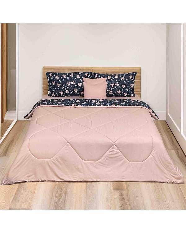 سرویس خواب دو نفره 6 تکه صورتی پاستیلی مانیکا هوم Monica Home مدل رایتن
