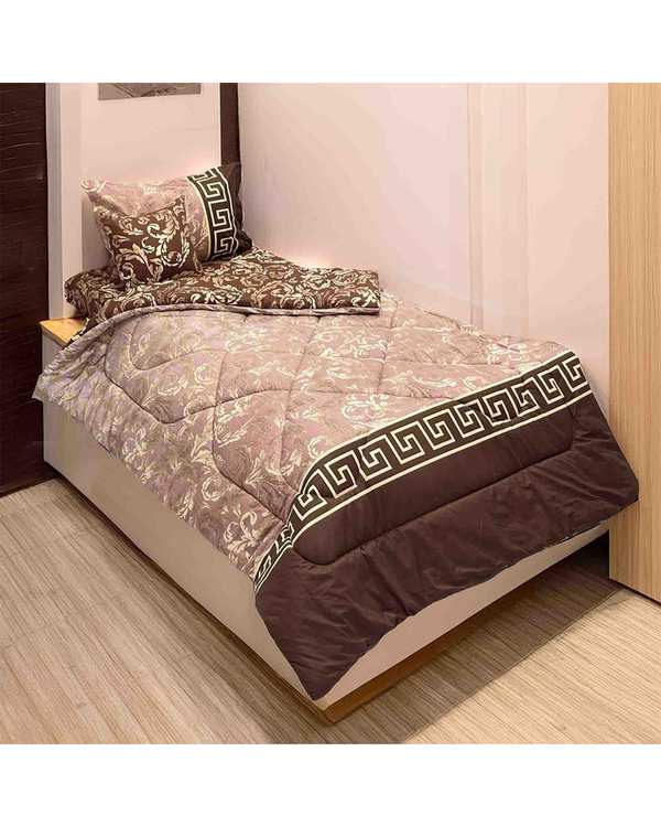 سرویس خواب یک نفره 4 تکه قهوه ای مانیکا هوم Monica Home مدل misa