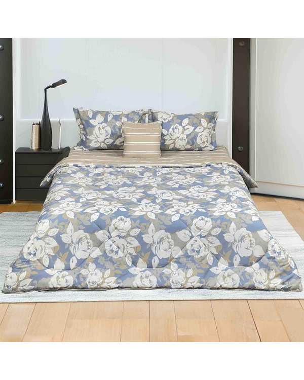 سرویس خواب یک نفره 4 تکه کرم مانیکا هوم Monica Home مدل لوتوس