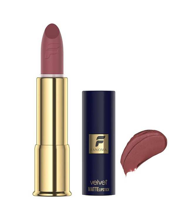 رژ لب جامد مات فانوما Fanoma مدل Velvet Matte رنگ جگری شماره 10
