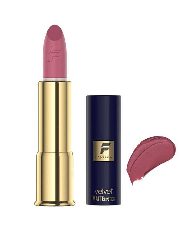 رژ لب جامد مات فانوما Fanoma مدل Velvet Matte رنگ بنفش شماره 05