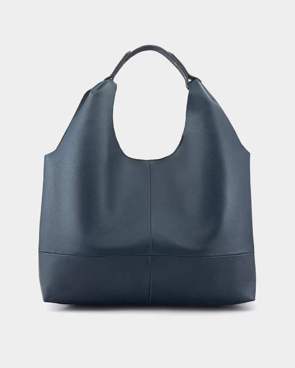 کیف چرم دوشی زنانه سرمه ای نوین چرم Novin Leather مدل ساحل LHB4369 - تصویر 2