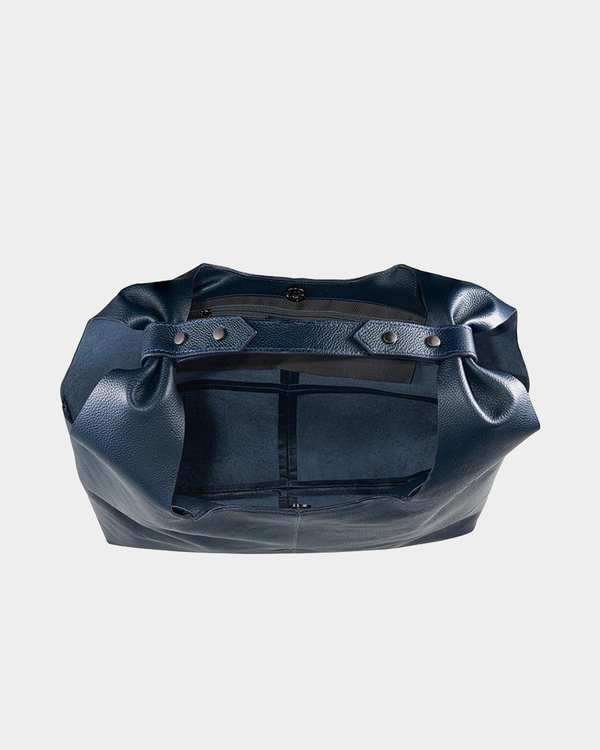 کیف چرم دوشی زنانه سرمه ای نوین چرم Novin Leather مدل ساحل LHB4369 - تصویر 4