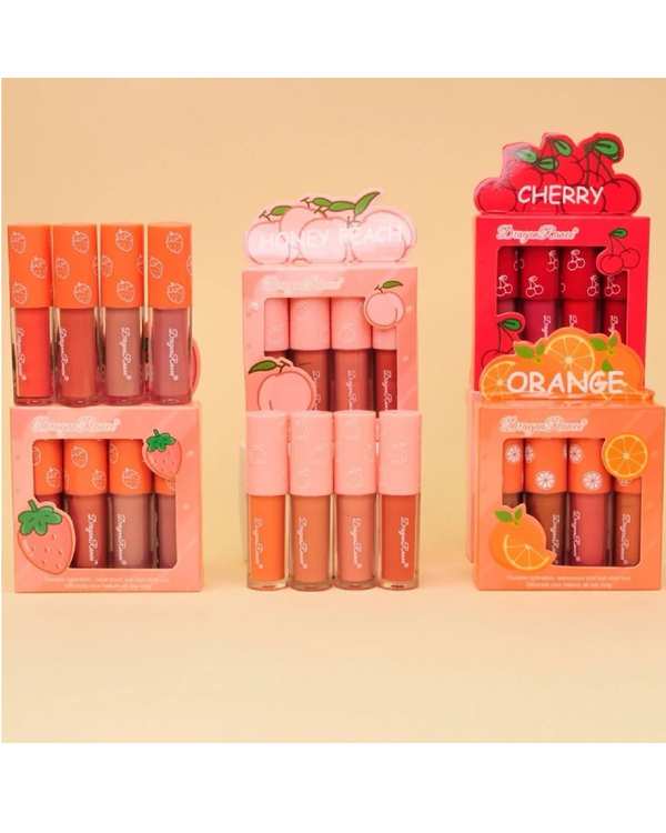 رژ لب مایع مات دراگون رانی Dragon Ranee مدل Orange بسته 4 عددی - تصویر 5
