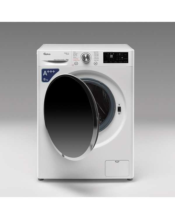 ماشین لباسشویی سفید جی پلاس Gplus مدل GWM-R808W.KT ظرفیت 8 کیلوگرم - تصویر 2