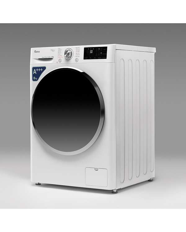 ماشین لباسشویی سفید جی پلاس Gplus مدل GWM-R808W.KT ظرفیت 8 کیلوگرم - تصویر 3