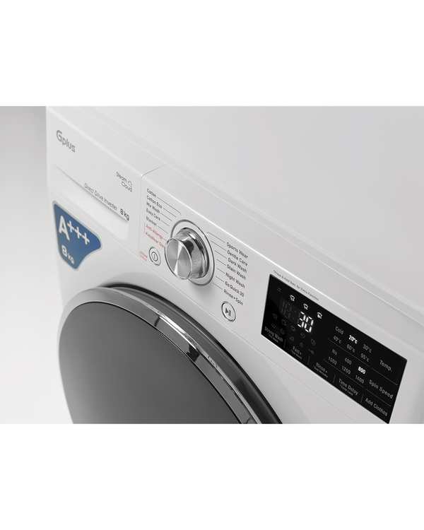 ماشین لباسشویی سفید جی پلاس Gplus مدل GWM-R808W.KT ظرفیت 8 کیلوگرم - تصویر 5