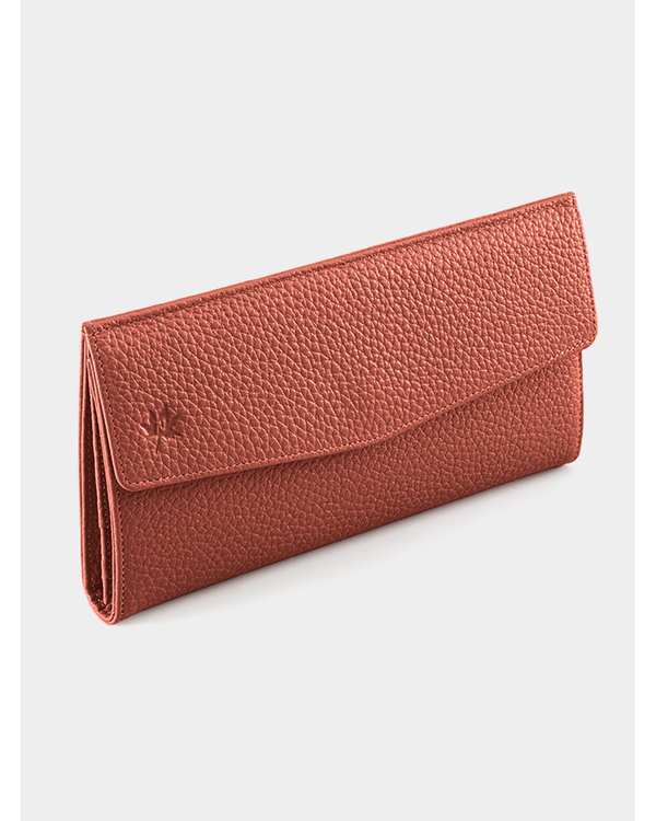 کیف پول چرم زنانه عسلی نوین چرم Novin Leather مدل ونسا PW3113 - تصویر 2