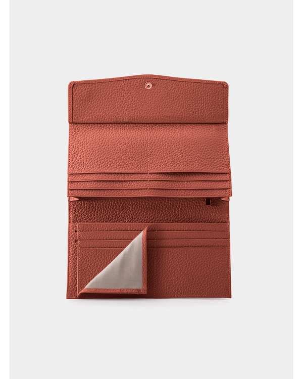 کیف پول چرم زنانه عسلی نوین چرم Novin Leather مدل ونسا PW3113 - تصویر 4