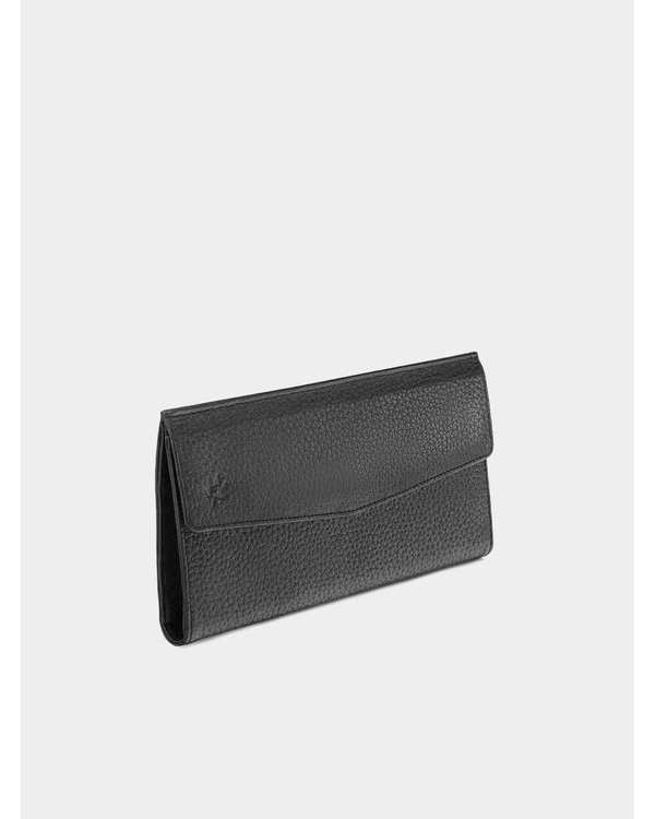 کیف پول چرم زنانه مشکی نوین چرم Novin Leather مدل ونسا PW3113 - تصویر 3