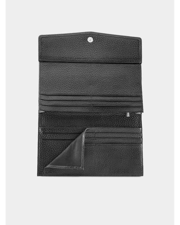 کیف پول چرم زنانه مشکی نوین چرم Novin Leather مدل ونسا PW3113 - تصویر 4