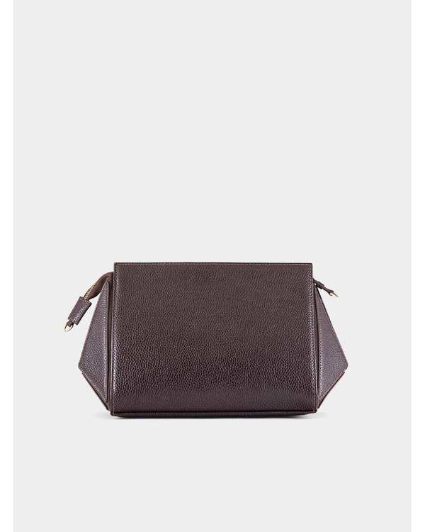 کیف دوشی چرم زنانه قرمز مشکی نوین چرم Novin Leather مدل ناروین LHB5051 - تصویر 8