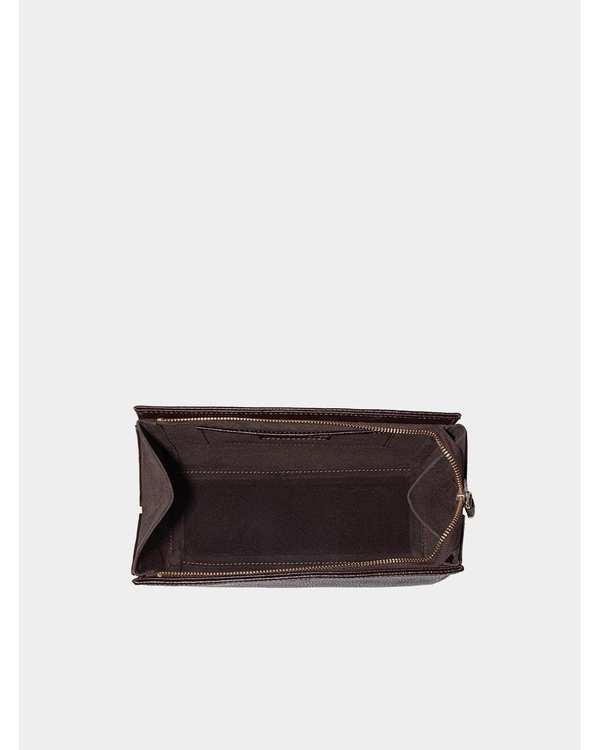 کیف دوشی چرم زنانه قرمز مشکی نوین چرم Novin Leather مدل ناروین LHB5051 - تصویر 10