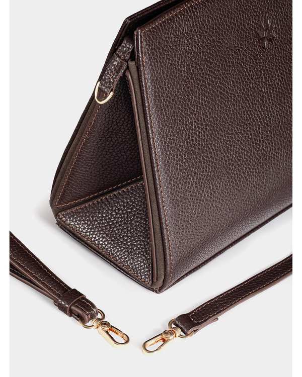 کیف دوشی چرم زنانه قرمز مشکی نوین چرم Novin Leather مدل ناروین LHB5051 - تصویر 12
