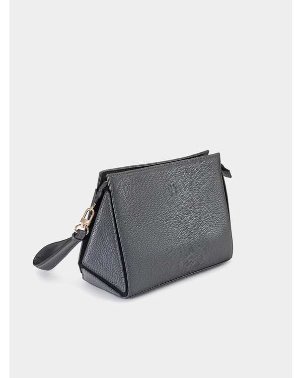 کیف دوشی چرم زنانه قرمز مشکی نوین چرم Novin Leather مدل ناروین LHB5051 - تصویر 22