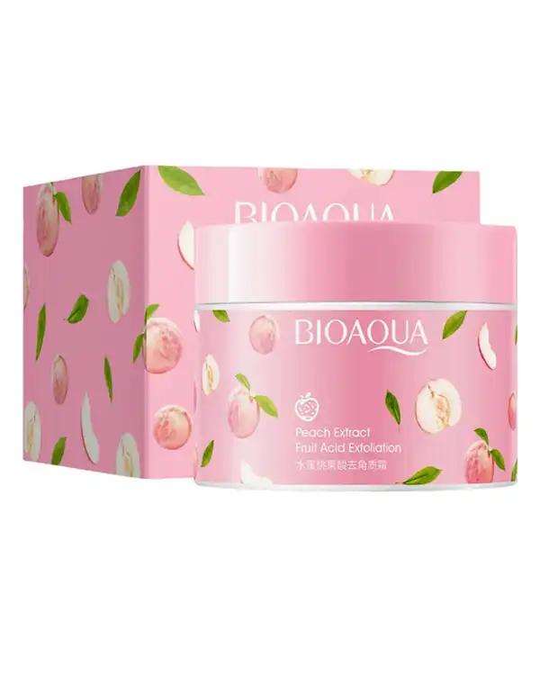 اسکراب و لایه بردار صورت بیوآکوا Bioaqua مناسب برای انواع پوست حاوی عصاره هلو حجم 140ml