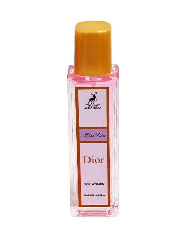 عطر زنانه الحمبرا Alhambra مدل میس دیور قلمی حجم 35ml