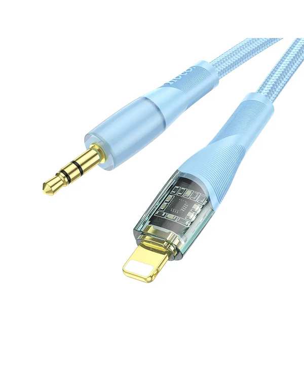 کابل صوتی Lightning TO AUX آبی هوکو Hoco مدل UPA25 طول 1 متر
