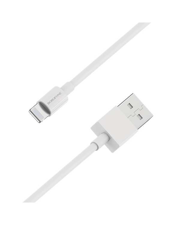 کابل شارژ سفید بروفون Borofone مدل BX22 با سری لایتنینگ (Lightning) - تصویر 2