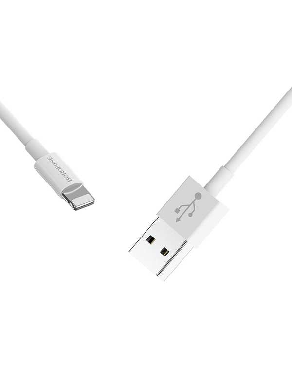 کابل شارژ سفید بروفون Borofone مدل BX22 با سری لایتنینگ (Lightning) - تصویر 5