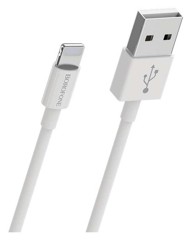 کابل شارژ سفید بروفون Borofone مدل BX22 با سری لایتنینگ (Lightning) - تصویر 6