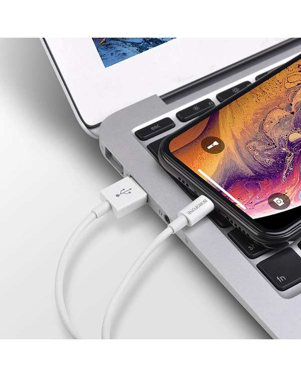 کابل شارژ سفید بروفون Borofone مدل BX22 با سری لایتنینگ (Lightning) - تصویر 10