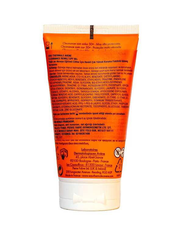 کرم ضد آفتاب رنگی SPF50 اون Avene مدل کلینانس Cleanance حجم 50ml - تصویر 3