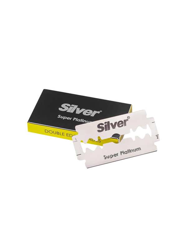 تیغ اصلاح یدک سیلور Silver مدل سنتی Super Platinum بسته 5 عددی
