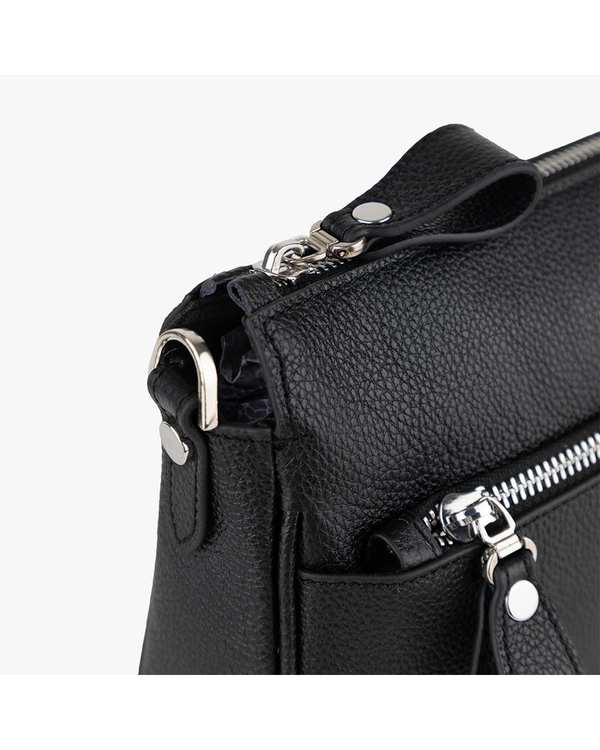 کیف دوشی چرم زنانه مشکی برتونیکس Berttonix کد 4046-697 - تصویر 6