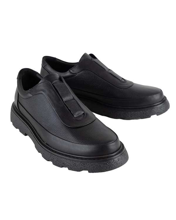 کفش چرم مردانه کژوال مشکی برتونیکس Berttonix کد B 283
