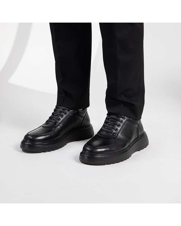 کفش چرم مردانه کژوال مشکی برتونیکس Berttonix کد 435-250 - تصویر 4
