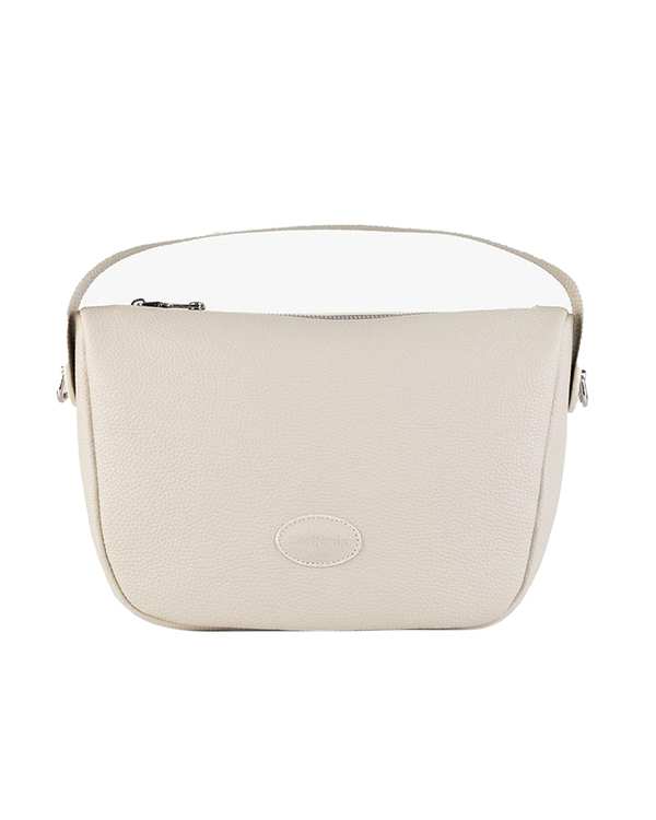 کیف دوشی چرم زنانه اف وایت برتونیکس Berttonix کد 4047-697
