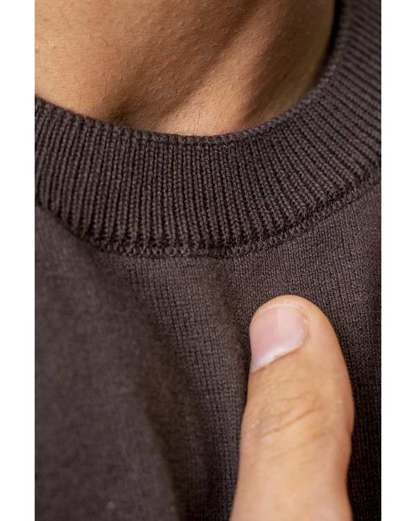 تیشرت مردانه بافت راه راه شکلاتی آر ان اس RNS کد 12022760 - تصویر 4