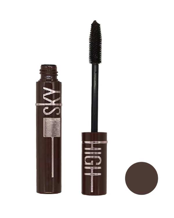 ریمل چشم فانتزی و حجم دهنده قهوه ای کیس بیوتی kiss beauty مدل Sky High