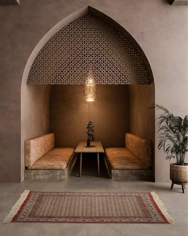 زیلو قلمکار فرانام Faranam مدل آساره سایز 100×150 سانتی متر