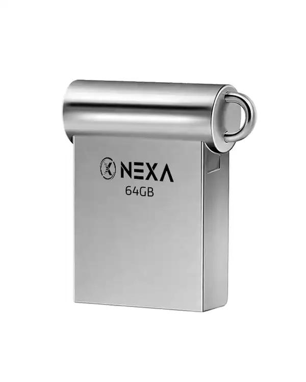 فلش مموری نقره ای نکسا NEXA مدل ELITE ظرفیت 64 گیگابایت با رابط USB 2.0