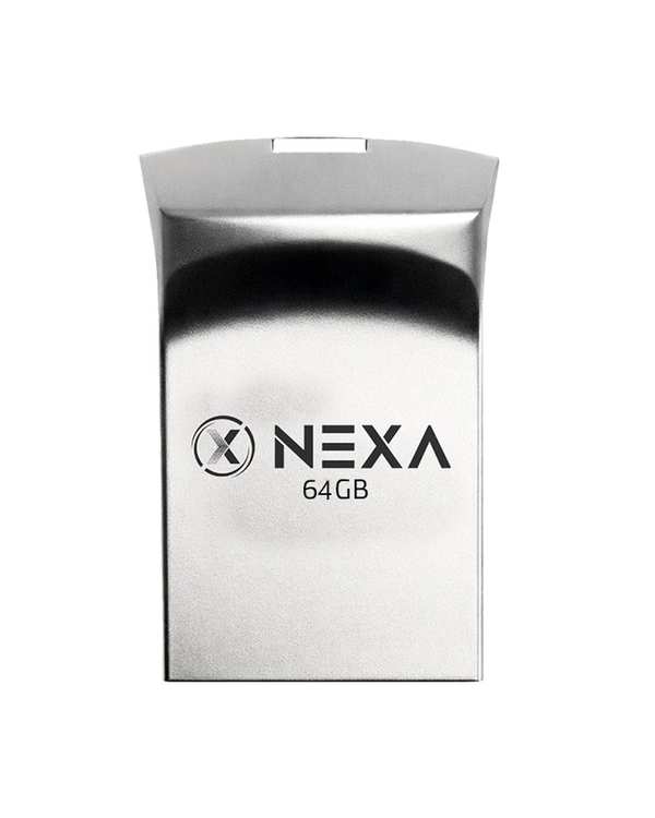 فلش مموری نقره ای نکسا NEXA مدل POCO ظرفیت 64 گیگابایت با رابط USB 3.0