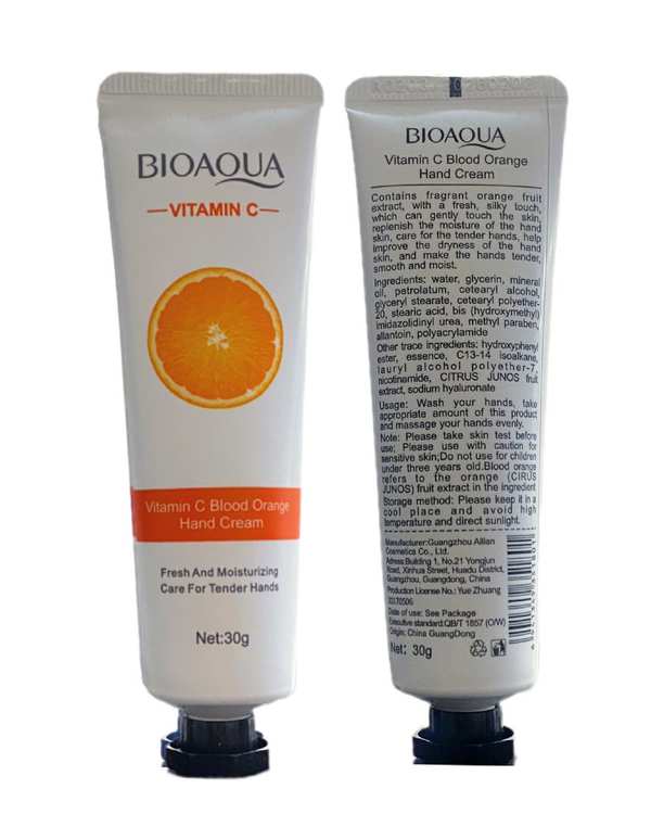 کرم تیوپی آبرسان و مرطوب کننده دست بایوآکوا BIOAQUA مدل ویتامین سی حجم 30 میلی لیتر - تصویر 2