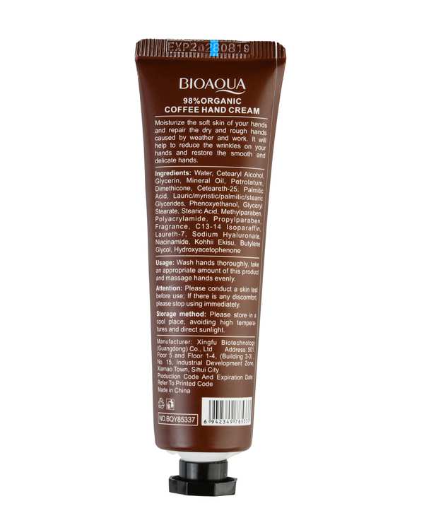 کرم تیوپی آبرسان و مرطوب کننده دست بایوآکوا BIOAQUA مدل قهوه حجم 30 میلی لیتر - تصویر 3