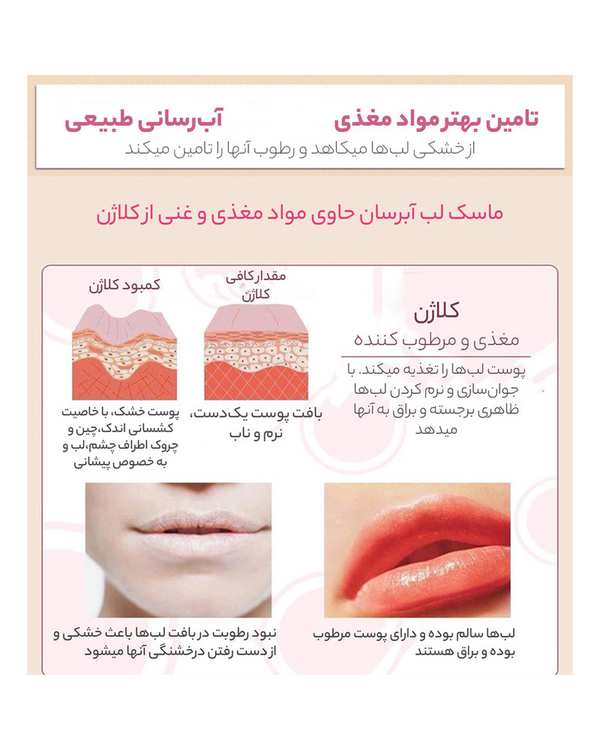 ماسک لب بیوآکوا Bioaqua مدل Strawberry وزن 8 گرم - تصویر 6