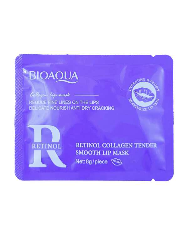 ماسک لب ورقه ای رتینول بیوآکوا BIOAQUA وزن 8 گرم
